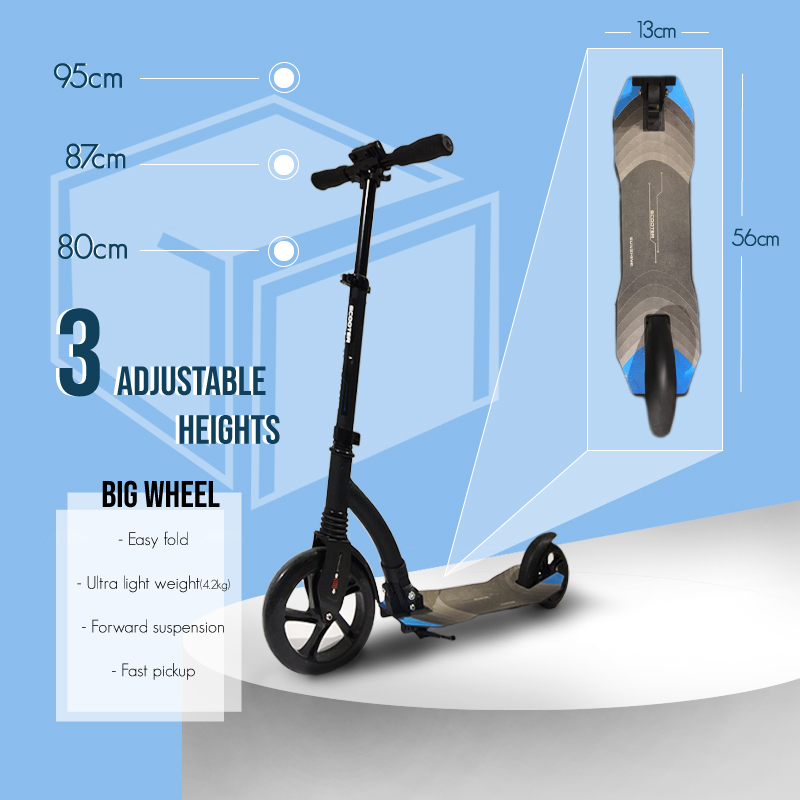 [6 Months Warranty] Scooter foldable kick scooter for kids to adult