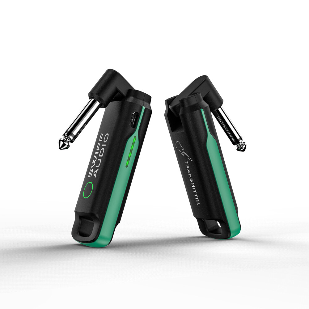 SWIFF WS-70 UHF Guitar Rechargeable Transmitter Receiver Mini Digital Wireless System Multifunctional Guitar System Suitable for Electric Guitar Bass/Bass/Electric Blowpipe