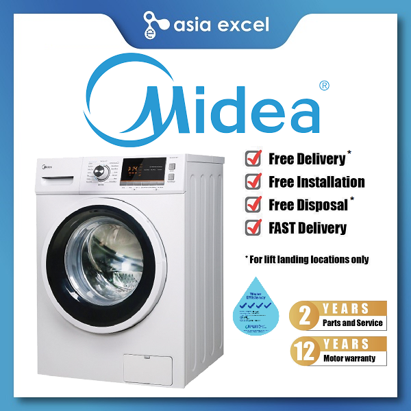 (Bulky) MIDEA MF768W 7KG FRONT LOAD WASHING MACHINE