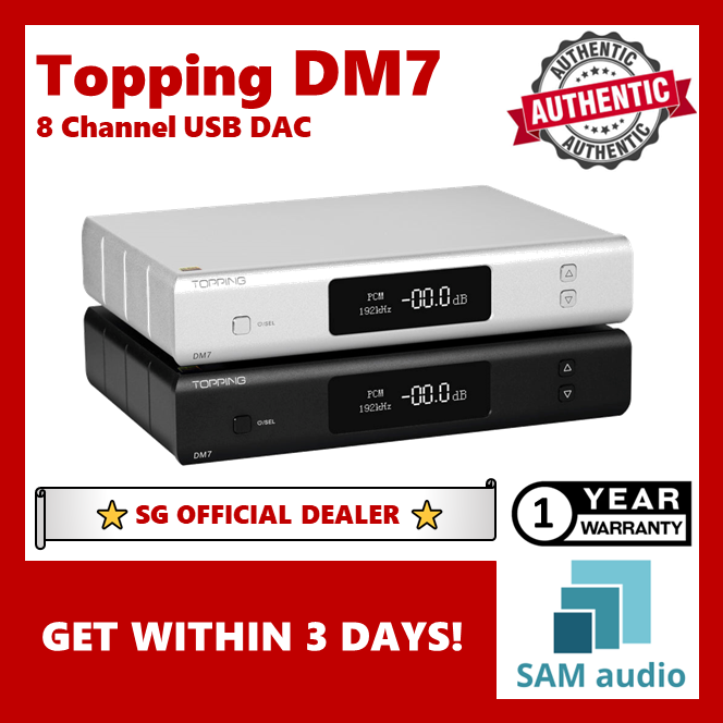 [?SG] TOPPING DM7 8 CHANNEL USB ES9038PRO DAC