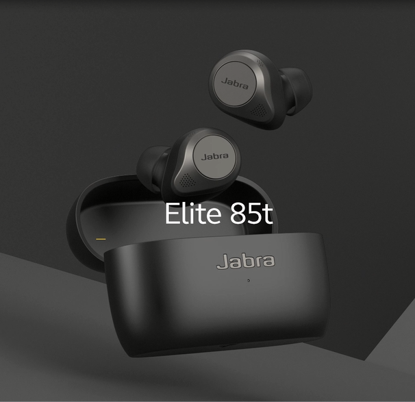 Jabra Elite 85t True Wireless Earbuds - Jabra Advanced Active Noise Cancellation with Long Battery Life and Powerful Speakers - Wireless Charging Case
